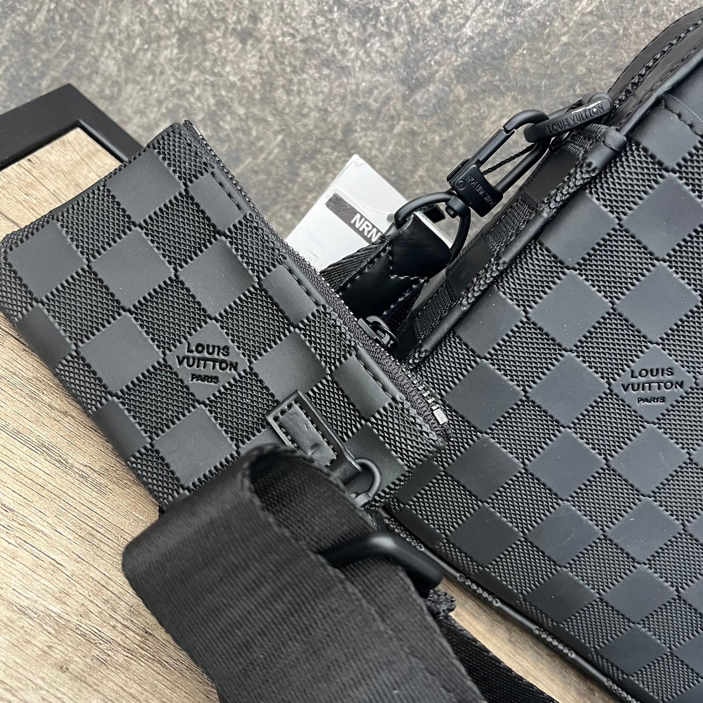 LV Duo Messenger Bag Black Damier