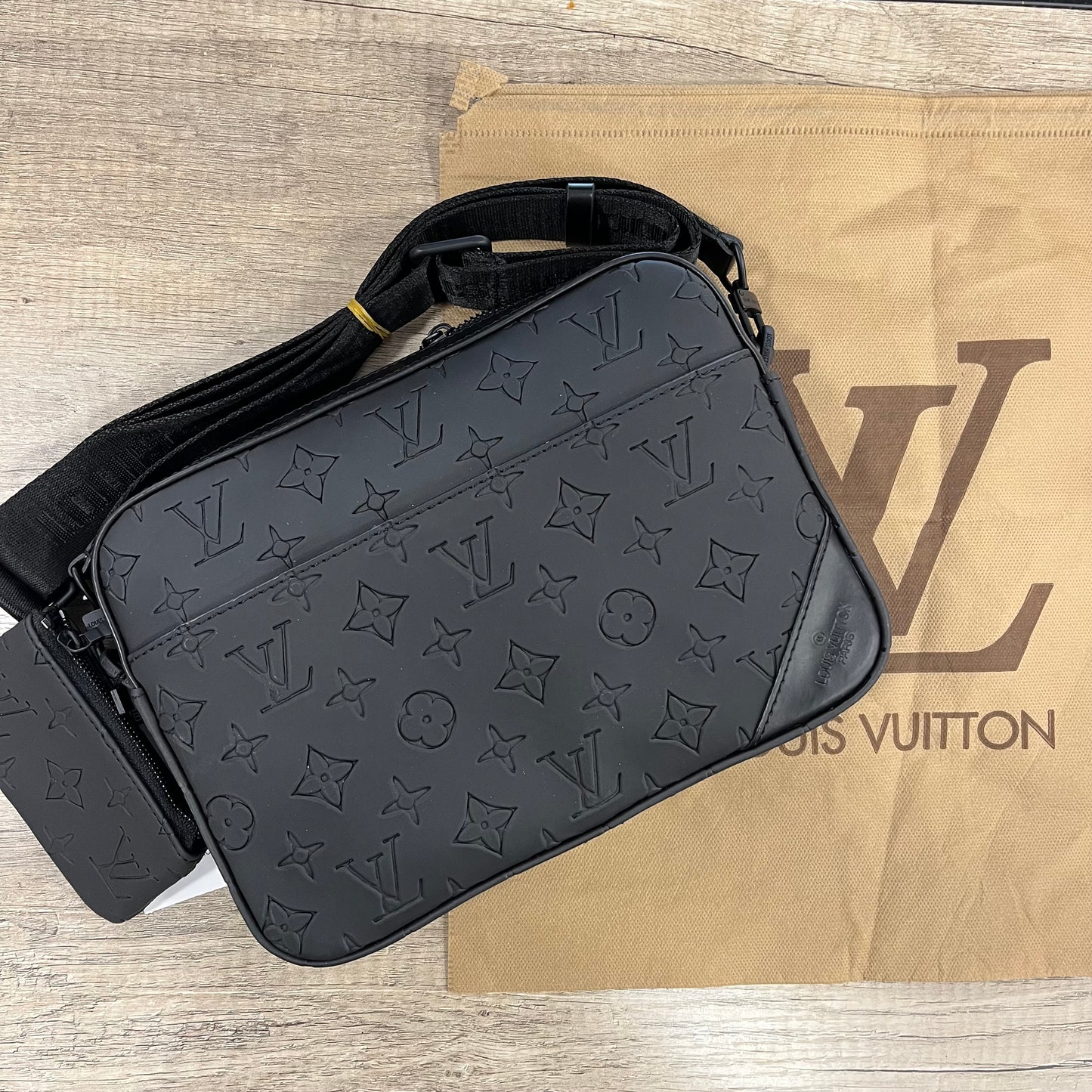 Duo Messenger Bag Black Monogram