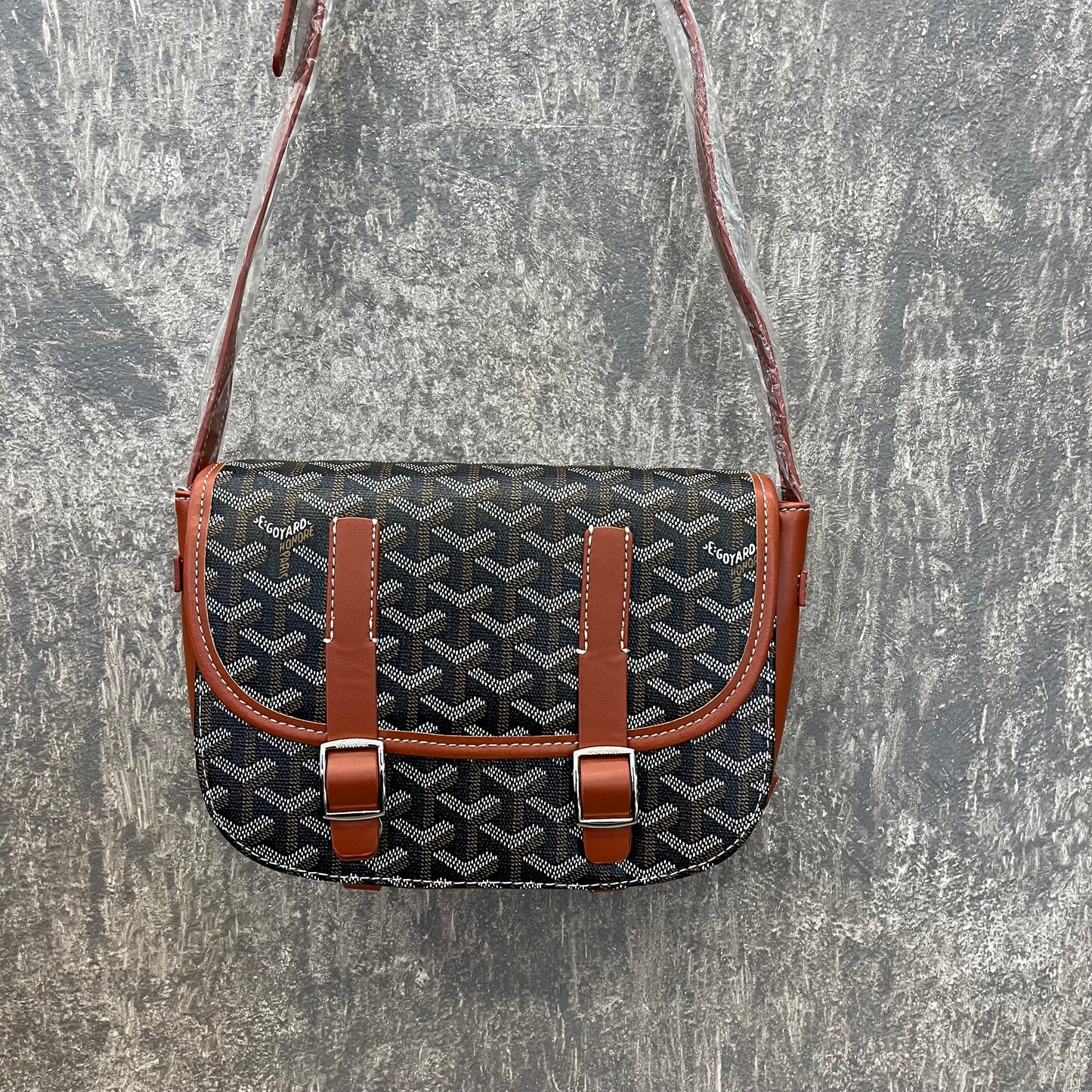 Goyard Goyardine Belvedere PM Brown
