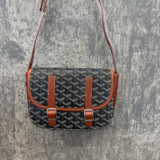 Goyard Goyardine Belvedere PM Brown