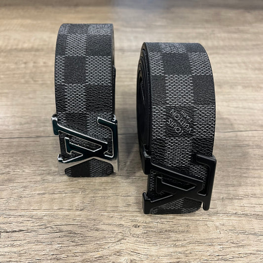 LV Belt Damier Grey