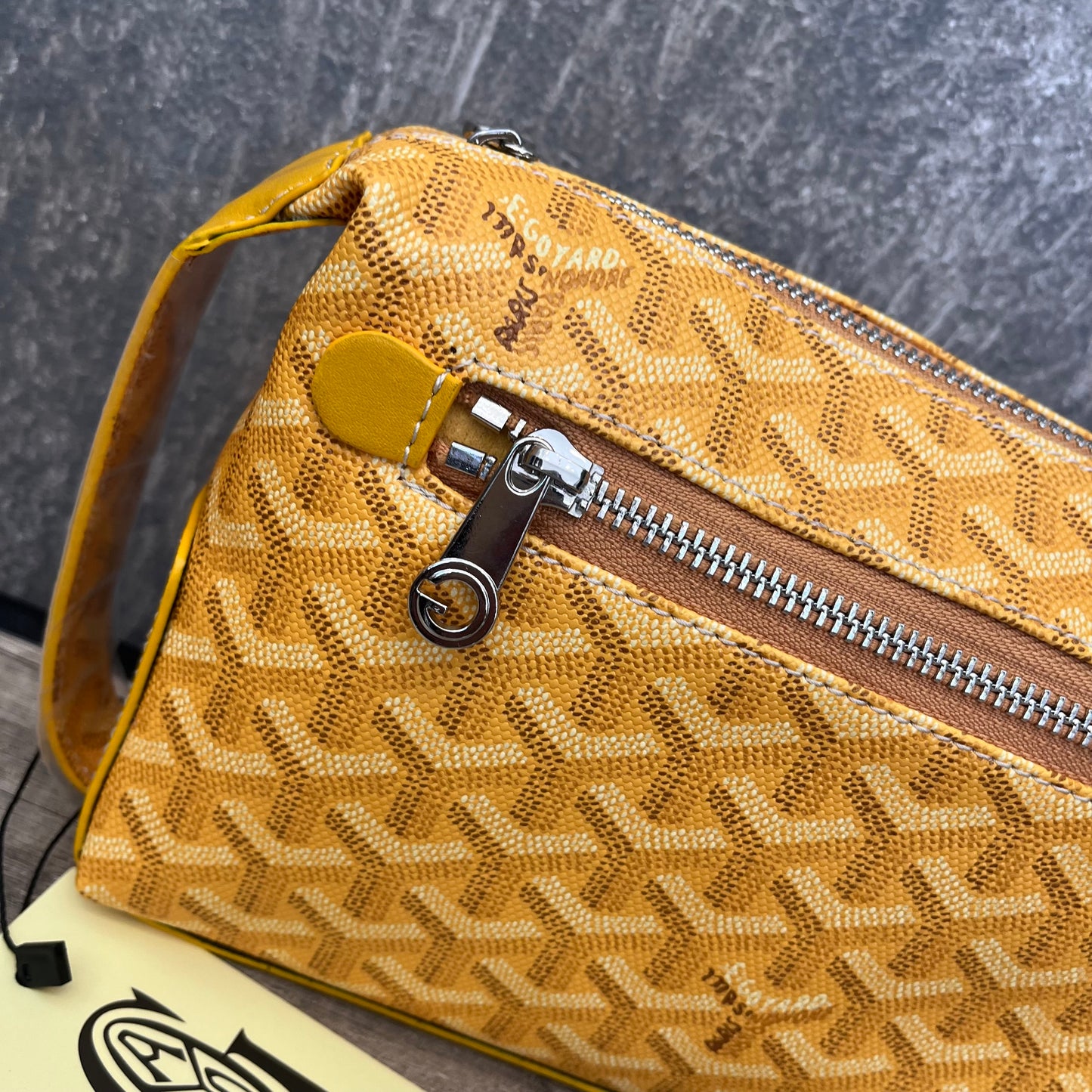 Goyard Toiletry Bag Yellow
